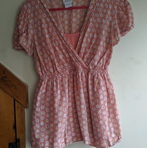 Floral 2 layer maternity shirt